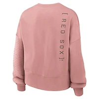 Sweat-shirt oversize rose Nike pour femme avec imprimé Boston Red Sox