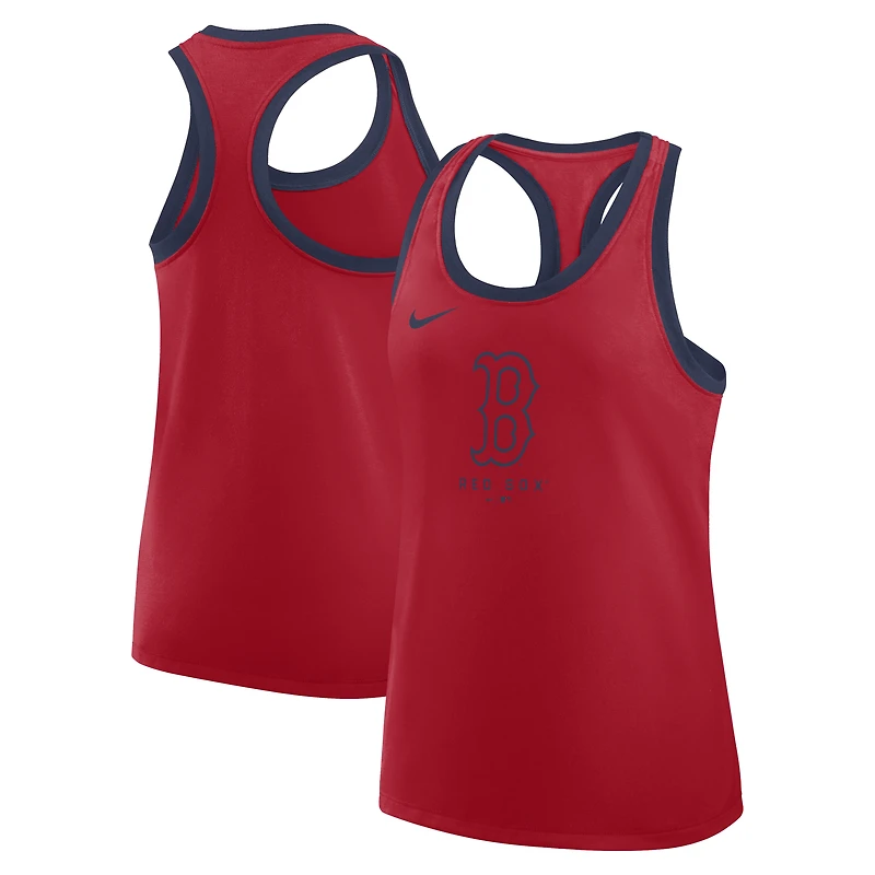 Débardeur dos nageur Nike Red Boston Sox Tri-Blend Dri-FIT pour femme