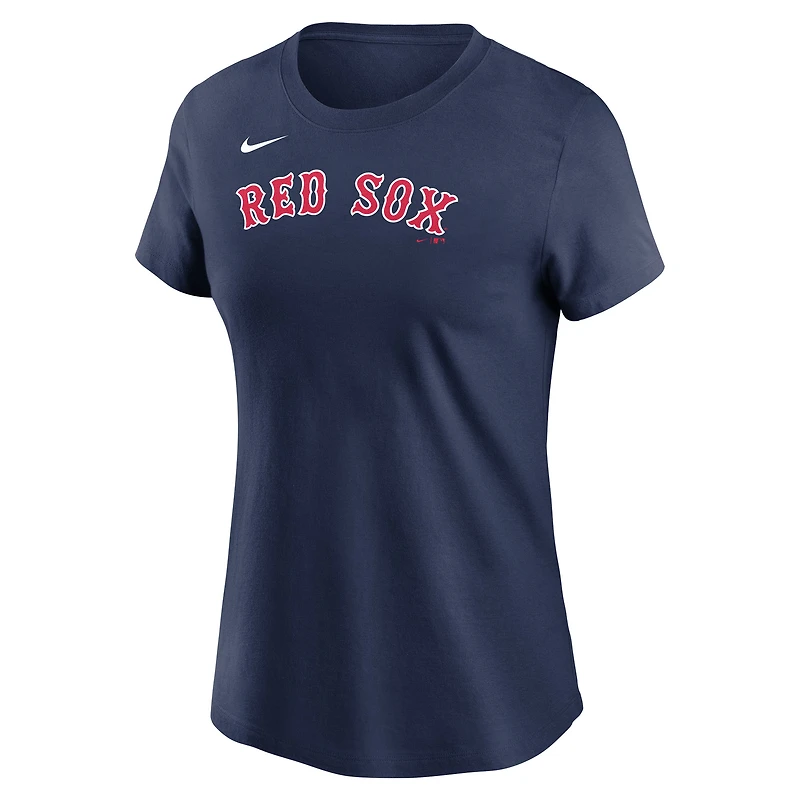 T-shirt Nike Roman Anthony bleu marine Boston Red Sox Cooperstown Collection Fuse avec nom et numéro pour femme