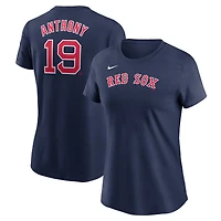 Women's Nike Roman Anthony Navy Boston Red Sox  Fuse Name & Number T-Shirt