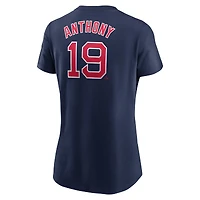 Women's Nike Roman Anthony Navy Boston Red Sox  Fuse Name & Number T-Shirt
