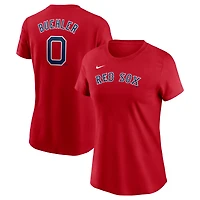Women's Nike Walker Buehler Red Boston Sox Cooperstown Collection Fuse Name & Number T-Shirt
