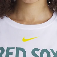 Women's Nike White Boston Red Sox City Connect Tricode High Neck Dri-FIT Tank Top