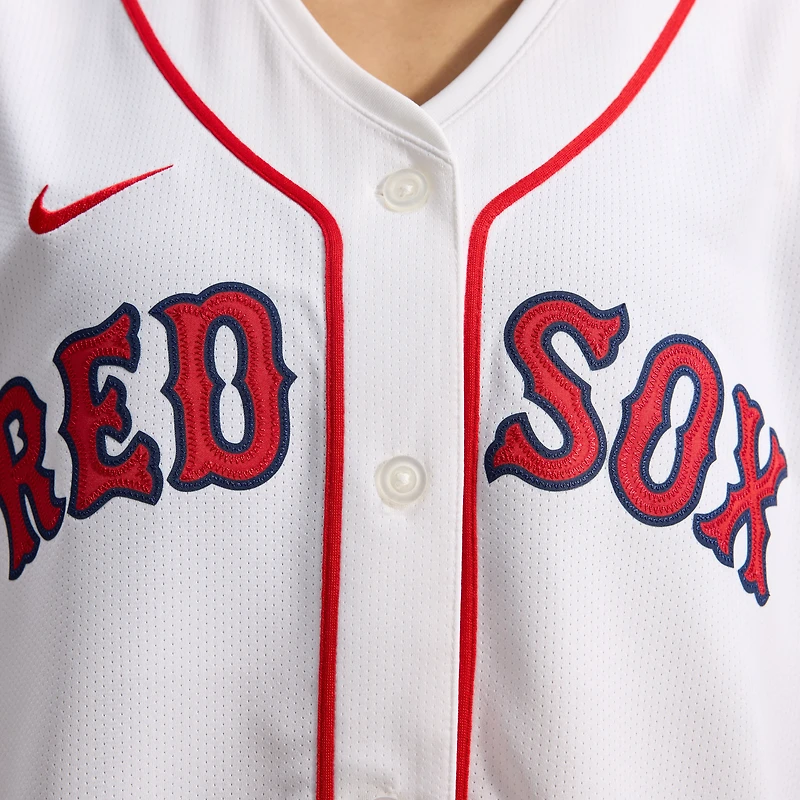 Maillot domicile Nike Boston Red Sox blanc pour femme en édition limitée
