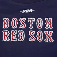 T-shirt court Baby Doll bleu marine Pro Standard Boston Red Sox Game Day Classics pour femme