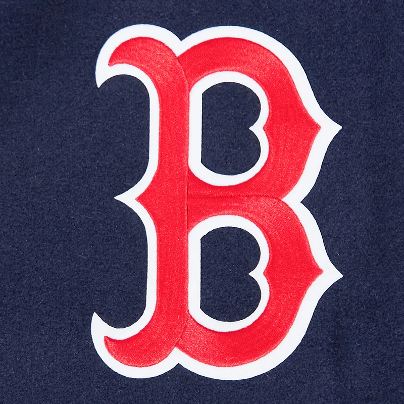 Women's Pro Standard Navy Boston Red Sox Game Day Classics Wool Varsity Jacket