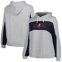 Profil pour femme Gris chiné Boston Red Sox Pull à capuche en jersey grande taille