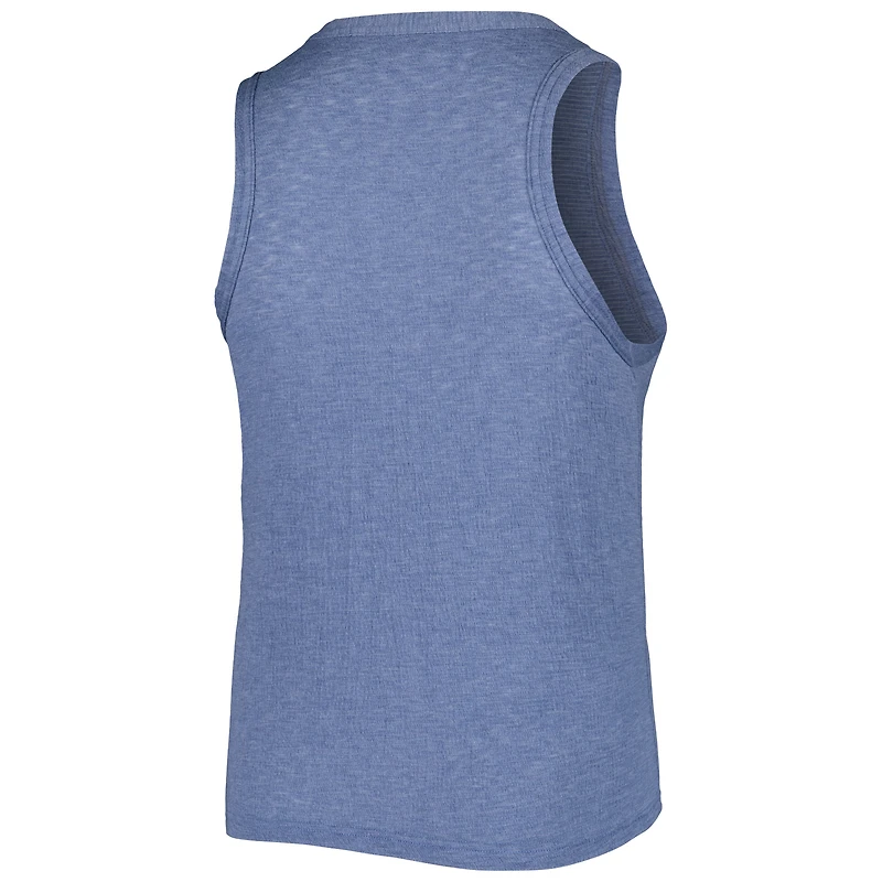 Women's Soft as a Grape Navy Boston Red Sox Plus High Neck Tri-Blend Tank Top