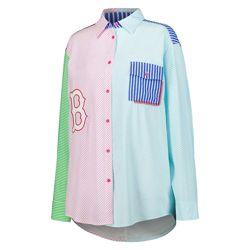 Chemise boutonnée Terez Boston Red Sox pour femme