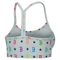 Soutien-gorge arc-en-ciel Terez Boston Red Sox TLC gris pour femme