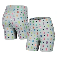 Short arc-en-ciel TLC Boston Red Sox Terez gris pour femme