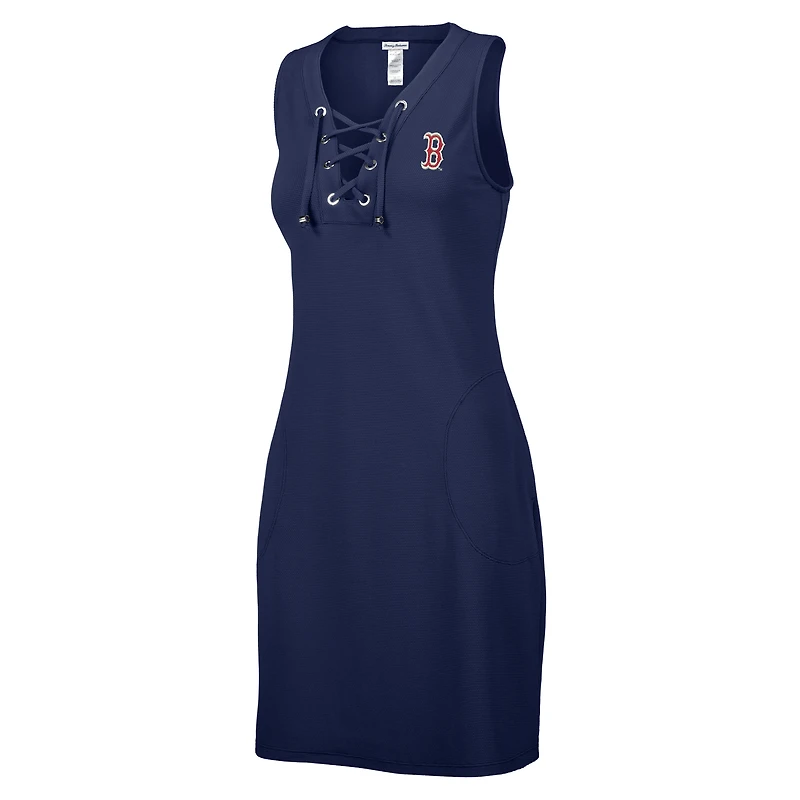 Women's Tommy Bahama Navy Boston Red Sox Island Cays Lace-Up Spa Dress