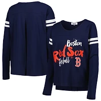 T-shirt à manches longues Touch Navy Boston Red Sox Free Agent pour femme