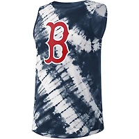 Women's Touch Navy Boston Red Sox Money Ball Tie-Dye Tank Top