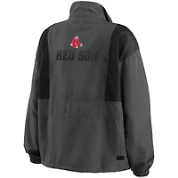 Veste repliable à demi-fermeture éclair WEAR by Erin Andrews Boston Red Sox pour femme, anthracite