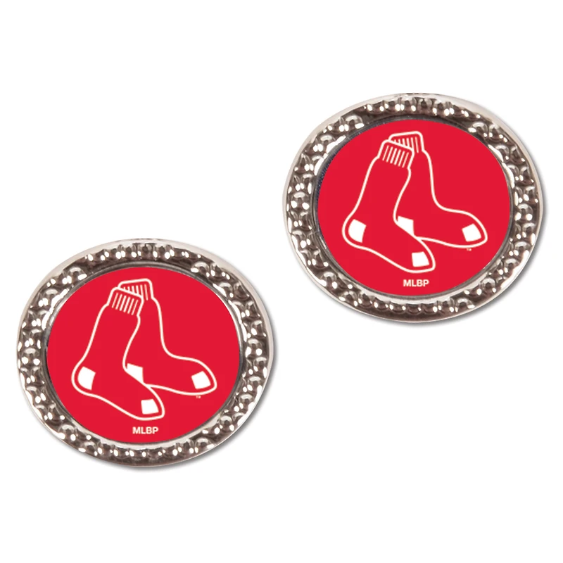 Boucles d'oreilles à tige ronde WinCraft Boston Red Sox pour femme
