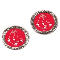 Boucles d'oreilles à tige ronde WinCraft Boston Red Sox pour femme