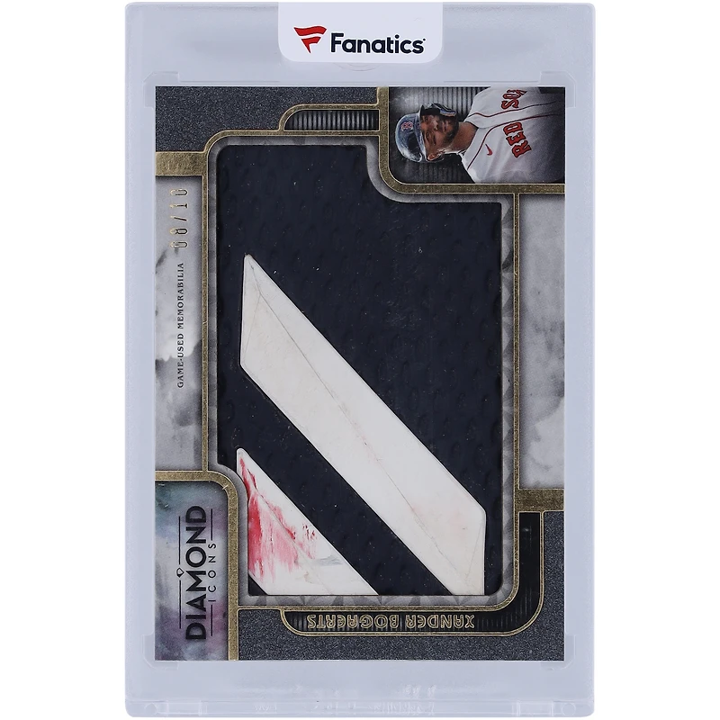 Carte de crampons Topps Diamond Icons 2023 des Red Sox de Boston de Xander Bogaerts, utilisée en jeu, #PPR-XB #8/10