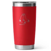 Gobelet Rambler YETI Boston Red Sox Secondary 20 oz avec couvercle Magslider