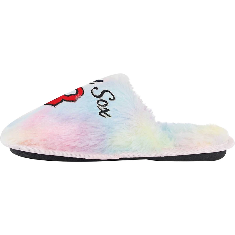 Chaussons FOCO Boston Red Sox Rainbow Script pour jeune