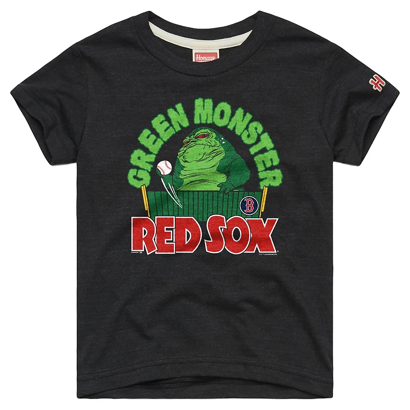 T-shirt hommage jeunesse anthracite Boston Red Sox Star Wars x MLB Côté obscur