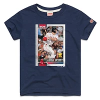 Youth Homage Roman Anthony Navy Boston Red Sox Topps Baseball Card Tri-Blend T-Shirt