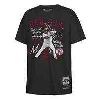 T-shirt Mitchell & Ness pour enfant David Ortiz, joueur des Red Sox de Boston, noir, avec inscription « Chalked Up »