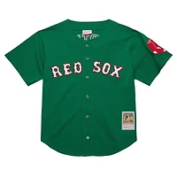 Mitchell & Ness David Ortiz - Maillot d'entraînement au bâton en maille vert de la collection Cooperstown des Red Sox Boston pour jeunes
