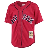 Jeunesse Mitchell & Ness David Ortiz Rouge Boston Red Sox Cooperstown Collection Maillot d'entraînement au bâton