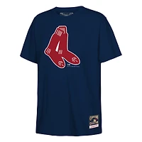 Youth Mitchell & Ness  Navy Boston Red Sox Retro Logo T-Shirt