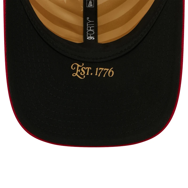 Youth New Era Cream/Red Boston Red Sox USA 250 9FORTY M-Crown Adjustable Hat