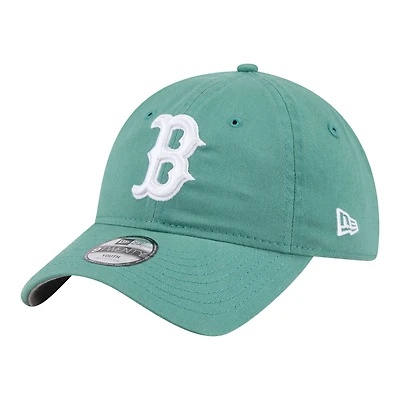 Youth New Era Green Boston Red Sox City Connect 9TWENTY Adjustable Hat