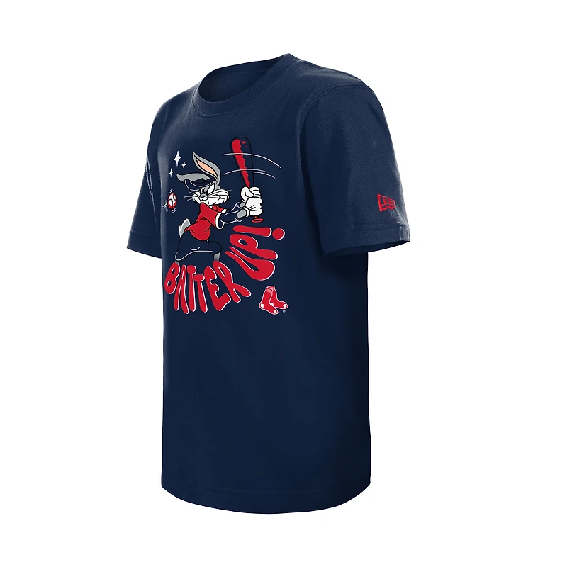 T-shirt New Era bleu marine pour jeunes Boston Red Sox Looney Tunes