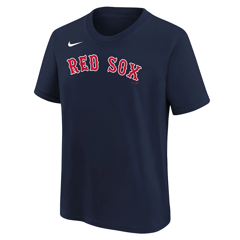 Youth Nike Athletic Navy Boston Red Sox Wordmark T-Shirt