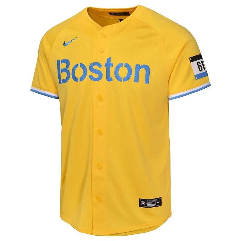 Maillot de joueur Nike David Ortiz Gold Boston Red Sox City Connect Limited pour jeune