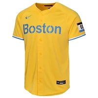 Maillot de joueur Nike David Ortiz Gold Boston Red Sox City Connect Limited pour jeune