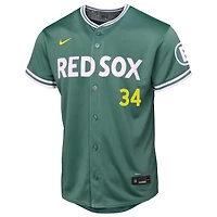 Maillot Nike David Ortiz vert pour jeune joueur retraité des Boston Red Sox 2025 City Connect Limited