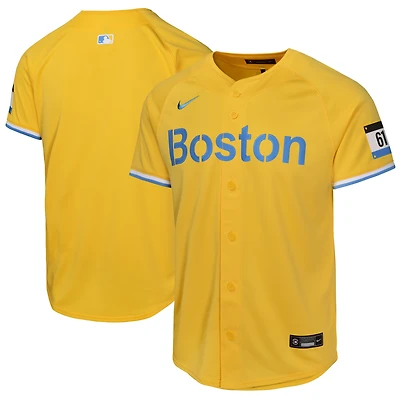 Maillot Nike Gold Boston Red Sox City Connect Limited pour jeune