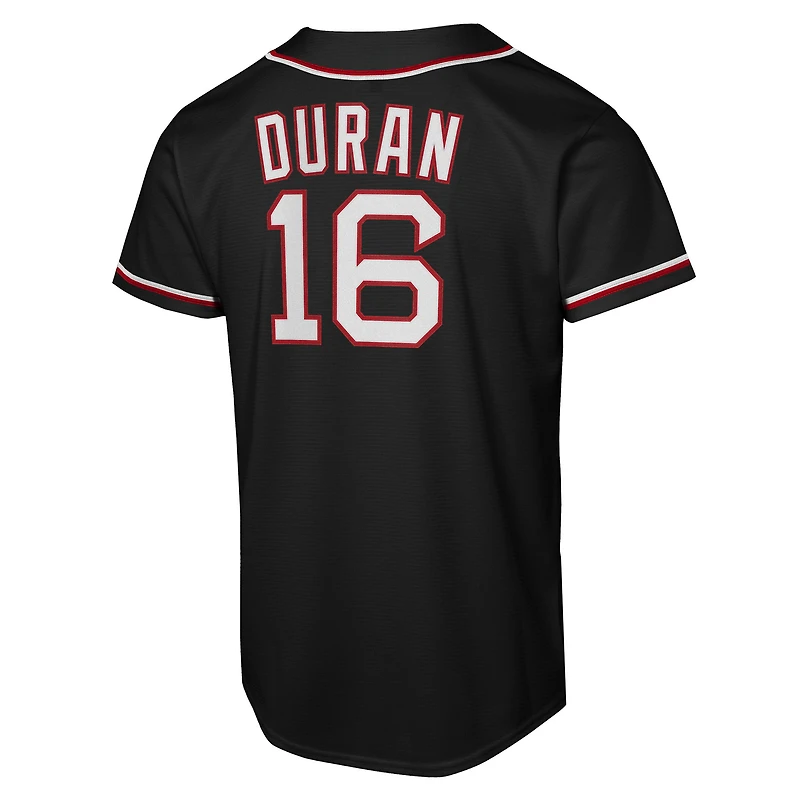 Youth Nike Jarren Duran Black Boston Red Sox Fashion Replica Player Jersey