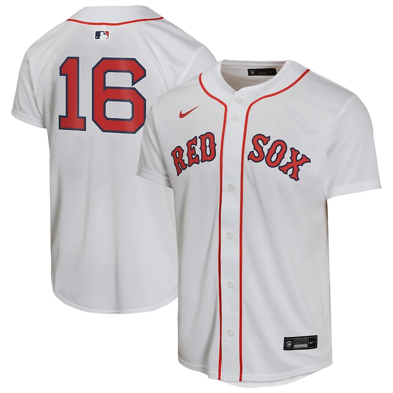 Maillot de jeu à domicile des Red Sox Boston pour jeunes Nike Jarren Duran blanc