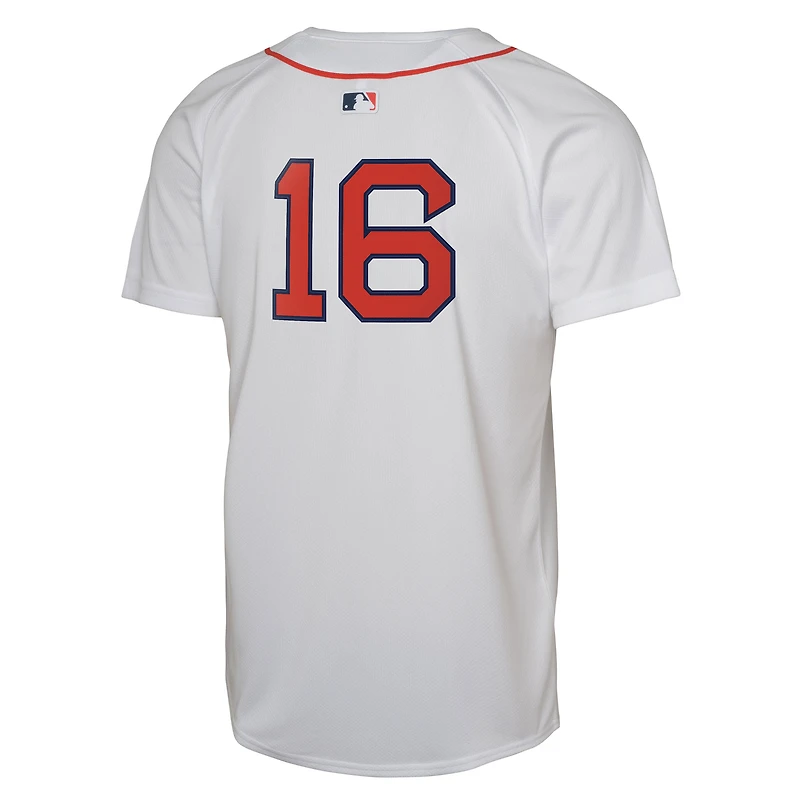 Maillot de joueur Nike Jarren Duran blanc Boston Red Sox pour enfant, édition limitée