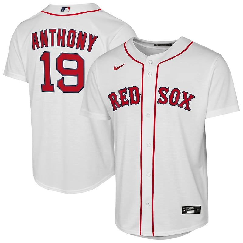 Maillot domicile Nike Roman Anthony White Boston Red Sox pour jeunes
