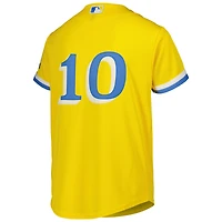 Maillot de joueur Nike Trevor Story or Boston Red Sox City Connect pour jeune