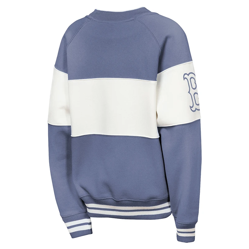 Youth Outerstuff  Blue Boston Red Sox Ultimate Pastels On Base Sweatshirt