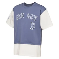 Youth Outerstuff  Navy/Cream Boston Red Sox Ultimate Pastels Premium Double Run T-Shirt
