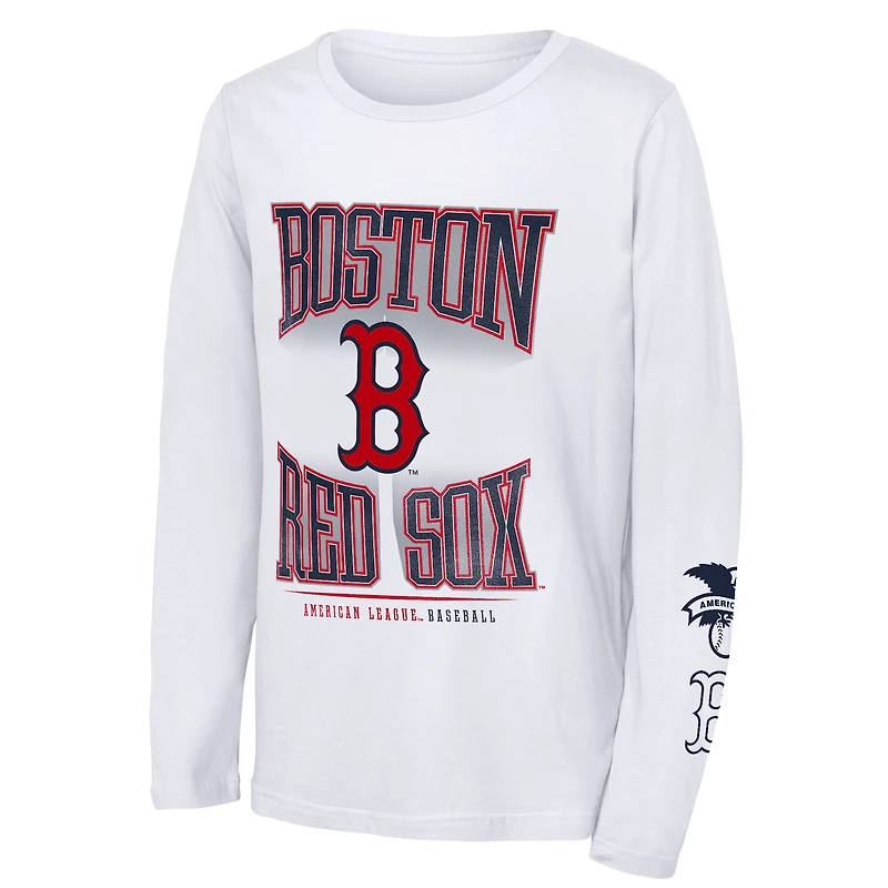 Ensemble de t-shirts 3 en 1 Score Combo bleu marine Boston Red Sox pour jeunes la marque Outerstuff