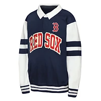 Sweat-shirt tendance Outerstuff bleu marine pour jeunes, à l'effigie du joueur vedette des Red Sox de Boston (Big League Fielder MVP).