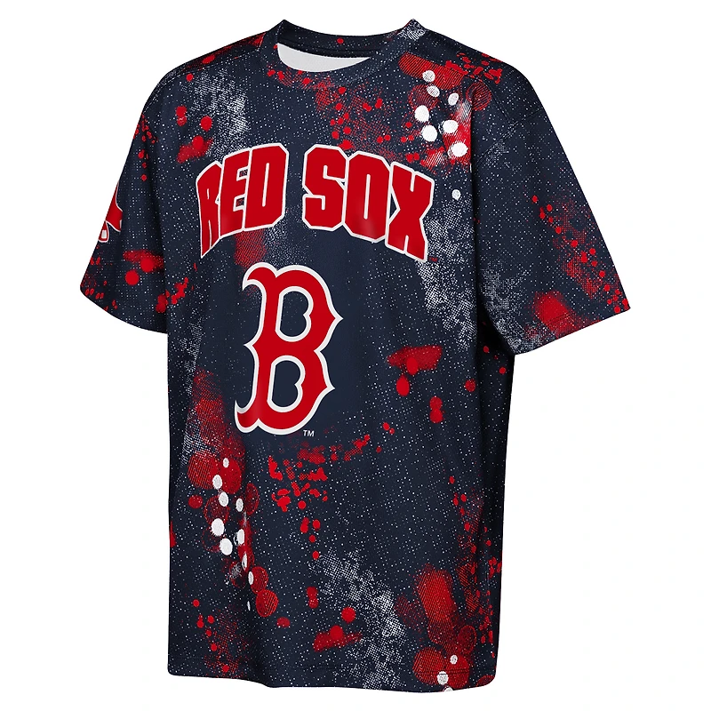 T-shirt Outerstuff bleu marine Boston Red Sox Y2 Tech Stadium Lights pour jeunes
