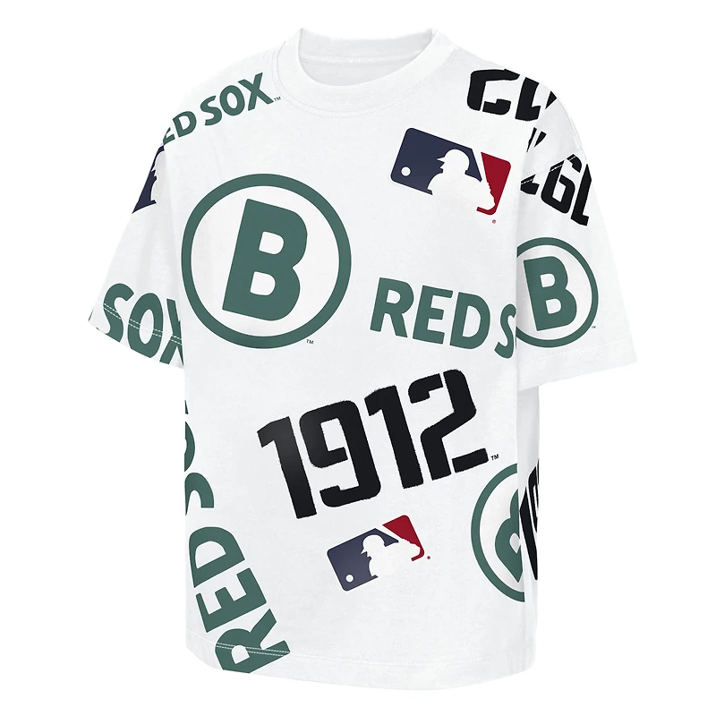 Youth Outerstuff  White Boston Red Sox Circus Catch T-Shirt