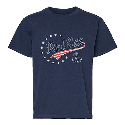 Youth Soft as a Grape Navy Boston Red Sox Americana T-Shirt